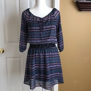 3/$15 Cute sheer dress/tunic with under lining